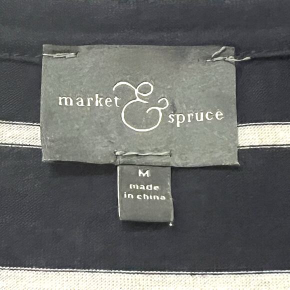 Market & Spruce MEDIUM Spencer Striped Jersey Dress - Stitch Fix Short Sleeve - Picture 6 of 10